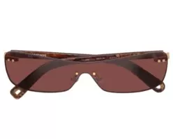LINDA FARROW FOR JACQUEMUS MIRADA - WOOD EFFECT MATT GOLD BURGUNDY (2)